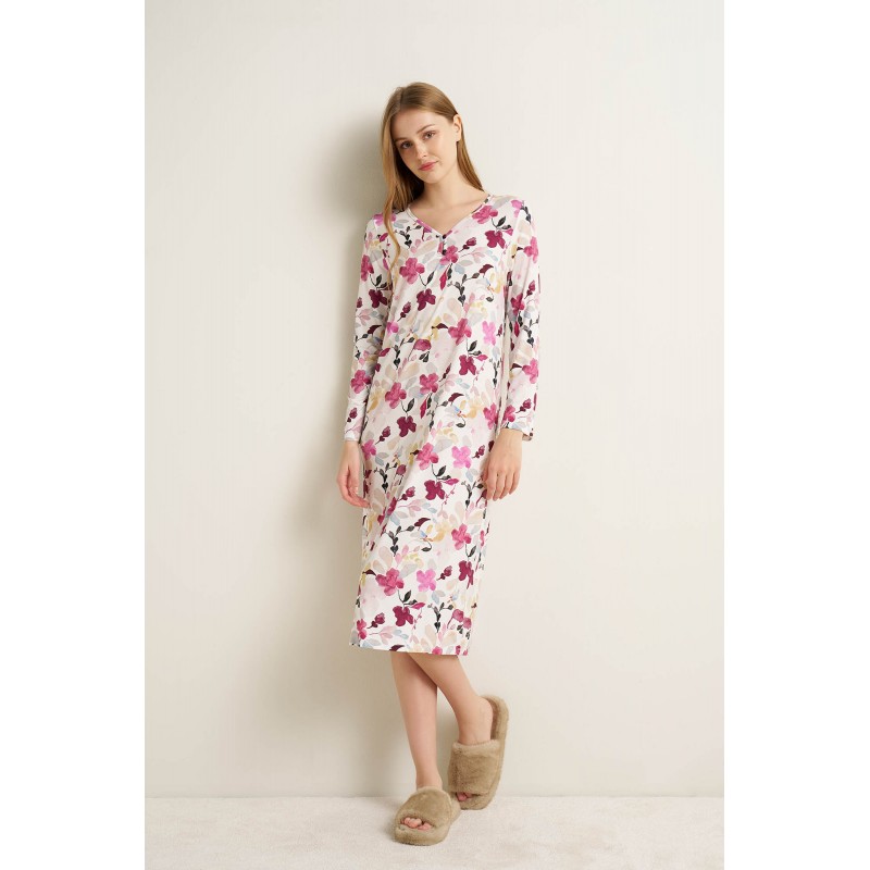 Micromodal Νυχτικό με V Λαιμόκοψη MAUVE MISTY (25070-MAUVE MISTY) Micromodal Νυχτικό με V Λαιμόκοψη MAUVE MISTY (25070-MAUVE MISTY)