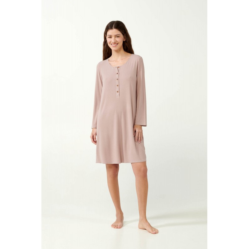 Νυχτικό Bamboo Rib με Πατιλέτα ROSE DUSTY (21171-ROSE DUSTY) Νυχτικό Bamboo Rib με Πατιλέτα ROSE DUSTY (21171-ROSE DUSTY)