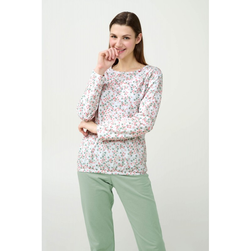 Γυναικεία Φούτερ Πυτζάμα με Μανσέτες GREEN FROSTY (23252-GREEN FROSTY) Γυναικεία Φούτερ Πυτζάμα με Μανσέτες GREEN FROSTY (23252-GREEN FROSTY)