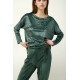 Γυναικείο Velvet Σετ Σπιτιού GREEN TEAL (23101-GREEN TEAL)