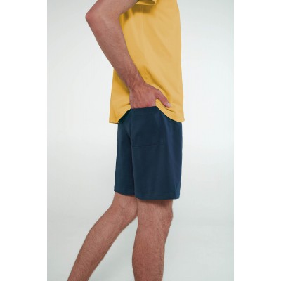 Ανδρικές Πυτζάμες με Κοντό Μανίκι YELLOW FLAX (20937-YELLOW FLAX)