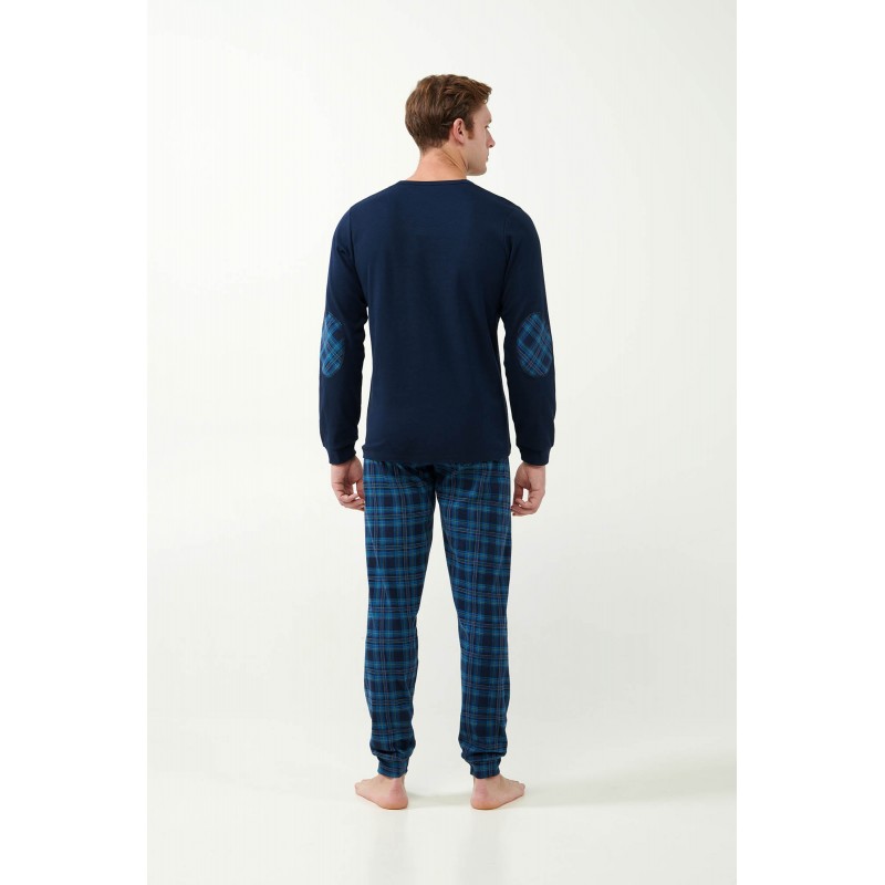 Πυτζάμα Interlock με Ταρτάν Μοτίβο BLUE (21620-BLUE) Πυτζάμα Interlock με Ταρτάν Μοτίβο BLUE (21620-BLUE)