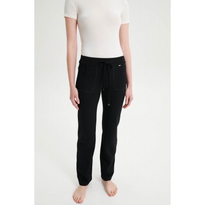 Μονόχρωμο Παντελόνι Φούτερ BLACK (21195-BLACK)