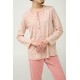 Γυναικεία Βαμβακερή Κουμπωτή Πυτζάμα PINK TAN (23332-PINK TAN)