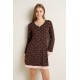Νυχτικό Micromodal με Σιφόν Λεπτομέρειες BROWN MUSE (25052-BROWN MUSE)