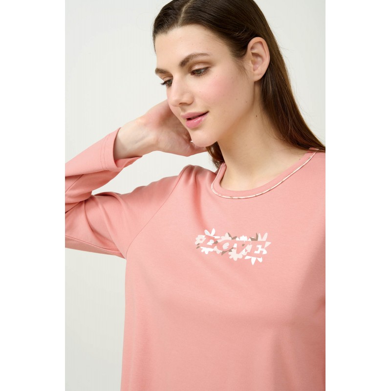 Γυναικεία Βαμβακερή Πυτζάμα PINK TAN (23334-PINK TAN) Γυναικεία Βαμβακερή Πυτζάμα PINK TAN (23334-PINK TAN)