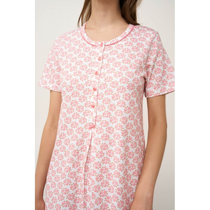 Βαμβακερό Νυχτικό με Πατιλέτα PINK GLOW (24326-PINK GLOW) Βαμβακερό Νυχτικό με Πατιλέτα PINK GLOW (24326-PINK GLOW)