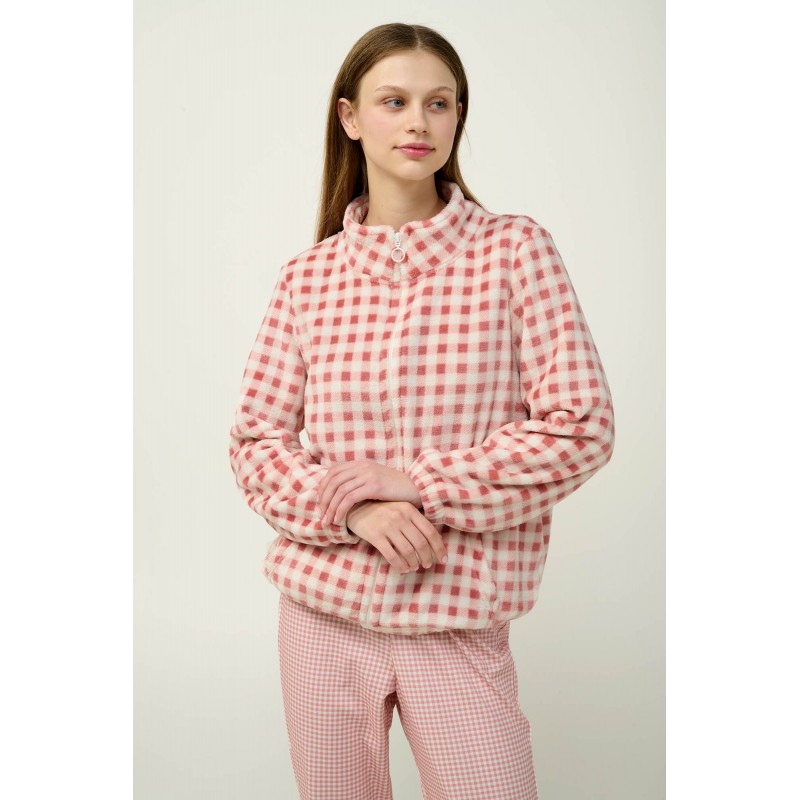 Γυναικεία Fleece Ρόμπα με Φερμουάρ PINK TAN (23322-PINK TAN) Γυναικεία Fleece Ρόμπα με Φερμουάρ PINK TAN (23322-PINK TAN)