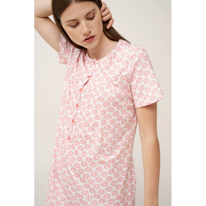 Βαμβακερό Νυχτικό με Πατιλέτα PINK GLOW (24329-PINK GLOW) Βαμβακερό Νυχτικό με Πατιλέτα PINK GLOW (24329-PINK GLOW)