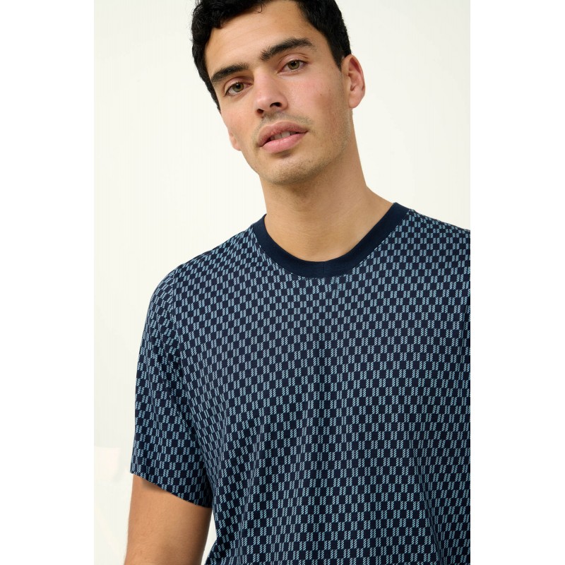 Ανδρική Βαμβακερή Πυτζάμα με Κοντό Μανίκι BLUE (23675-BLUE) Ανδρική Βαμβακερή Πυτζάμα με Κοντό Μανίκι BLUE (23675-BLUE)