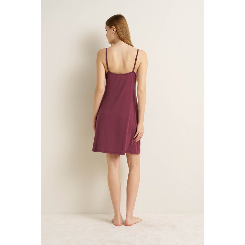 Micromodal Νυχτικό με Δαντέλα MAUVE MISTY (25075-MAUVE MISTY) Micromodal Νυχτικό με Δαντέλα MAUVE MISTY (25075-MAUVE MISTY)