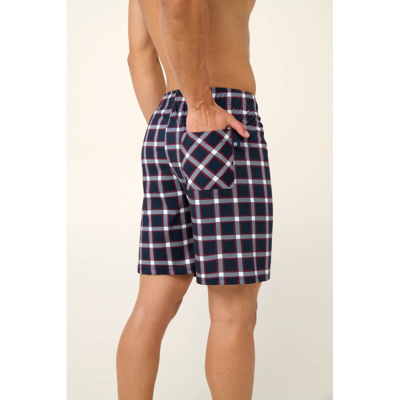 Βαμβακερό Ανδρικό Παντελόνι Καρό BLUE (22654-BLUE)