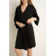 Γυναικεία Σταυρωτή Ρόμπα Micromodal BLACK (25007-BLACK)