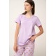 Βαμβακερή Γυναικεία Πυτζάμα Κάπρι LILLA PASTEL (24313-LILLA PASTEL) Βαμβακερή Γυναικεία Πυτζάμα Κάπρι LILLA PASTEL (24313-LILLA PASTEL)