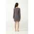 Micromodal Πουά Νυχτικό με Μακρύ Μανίκι GRAY MAUVE (21815-GRAY MAUVE)