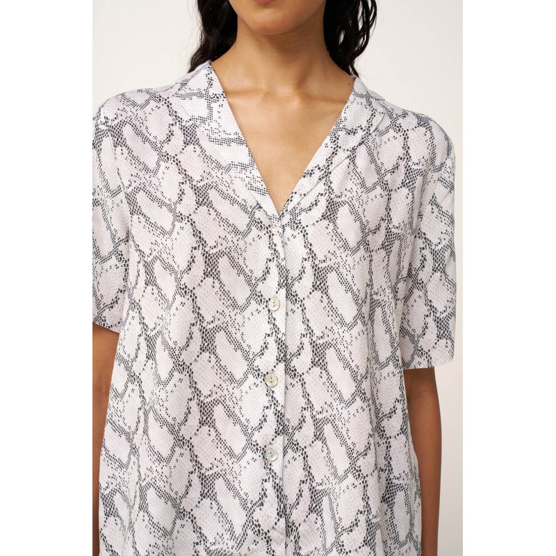 Γυναικεία Snake Print Πυτζάμα με Κουμπιά BEIGE SOLEIL (24126-BEIGE SOLEIL) Γυναικεία Snake Print Πυτζάμα με Κουμπιά BEIGE SOLEIL (24126-BEIGE SOLEIL)