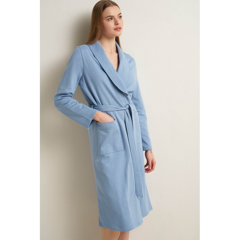 Γυναικεία Βαμβακερή Σταυρωή Ρόμπα BLUE FOREVER (25256-BLUE FOREVER) Γυναικεία Βαμβακερή Σταυρωή Ρόμπα BLUE FOREVER (25256-BLUE FOREVER)