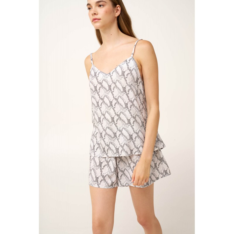 Baby Doll με V Λαιμόκοψη BEIGE SOLEIL (24128-BEIGE SOLEIL)