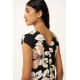 Καλοκαιρινό Φλοράλ Φόρεμα με Πιέτα BLACK (24483-BLACK) Καλοκαιρινό Φλοράλ Φόρεμα με Πιέτα BLACK (24483-BLACK)