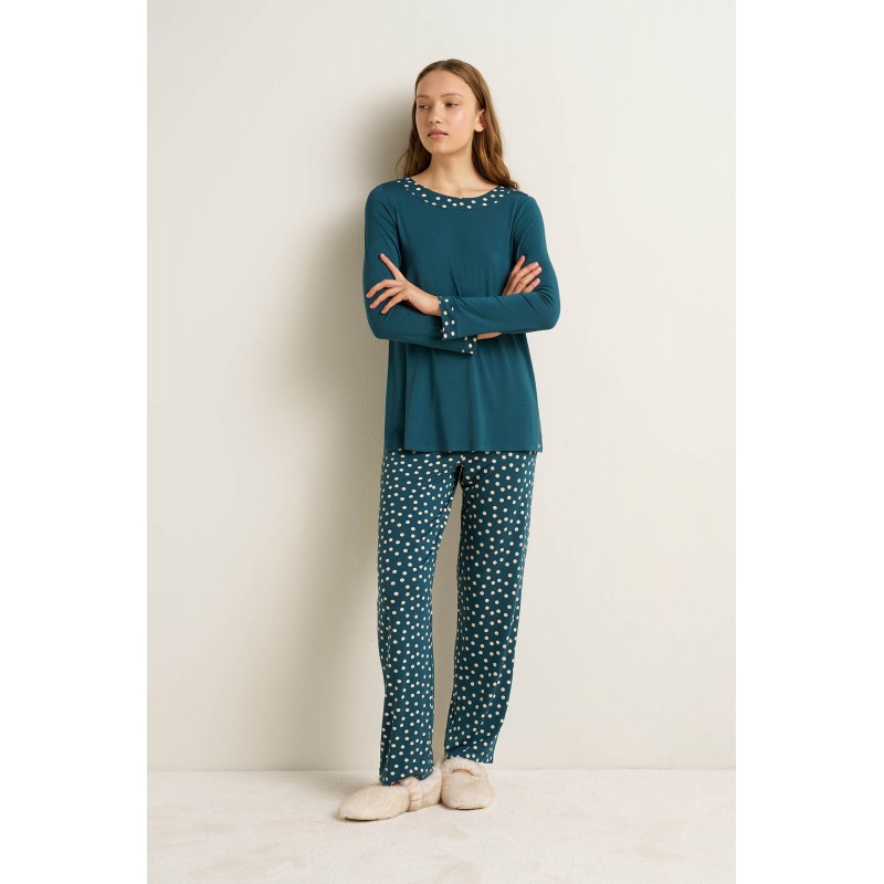 Γυναικεία Micromodal Πυτζάμα με Μακρύ Μανίκι GREEN ATLANTIC (25148-GREEN ATLANTIC) Γυναικεία Micromodal Πυτζάμα με Μακρύ Μανίκι GREEN ATLANTIC (25148-GREEN ATLANTIC)