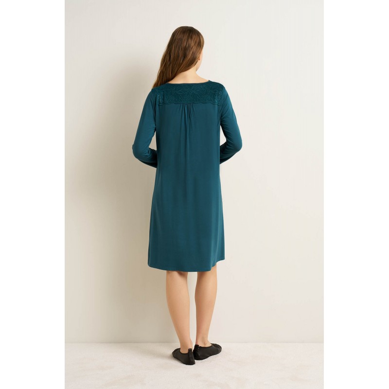 Micromodal Νυχτικό με Δαντέλα GREEN ATLANTIC (25151-GREEN ATLANTIC)
