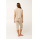 Γυναικεία Micromodal Πυτζάμα με Κάπρι Παντελόνι BEIGE TAUPE (24013-BEIGE TAUPE) Γυναικεία Micromodal Πυτζάμα με Κάπρι Παντελόνι BEIGE TAUPE (24013-BEIGE TAUPE)