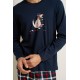 Ανδρική Matching Βαμβακερή Πυτζάμα BLUE (25611-BLUE) Ανδρική Matching Βαμβακερή Πυτζάμα BLUE (25611-BLUE)