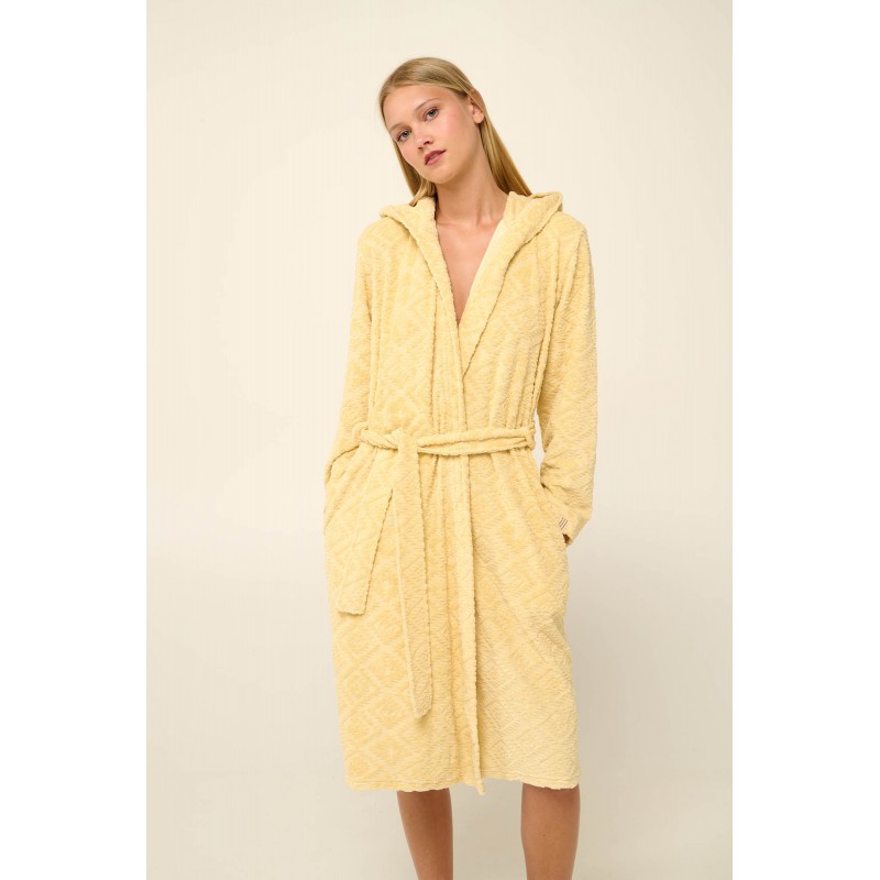 Μονόχρωμή Frottee Γυναικεία Ρόμπα YELLOW BANANA (22535-YELLOW BANANA) Μονόχρωμή Frottee Γυναικεία Ρόμπα YELLOW BANANA (22535-YELLOW BANANA)