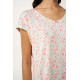 Γυναικείο Φλοράλ Νυχτικό Cotton-Modal MINT GRAY (24073-MINT GRAY) Γυναικείο Φλοράλ Νυχτικό Cotton-Modal MINT GRAY (24073-MINT GRAY)