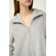 Γυναικεία Fleece Ρόμπα με Φερμουάρ GRAY SILVER (23282-GRAY SILVER) Γυναικεία Fleece Ρόμπα με Φερμουάρ GRAY SILVER (23282-GRAY SILVER)