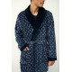 Ανδρική Σταυρωτή Fleece Ρόμπα BLUE (23780-BLUE) Ανδρική Σταυρωτή Fleece Ρόμπα BLUE (23780-BLUE)