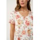 Γυναικεία Micromodal Πυτζάμα Φλοράλ PINK TAN (24047-PINK TAN)