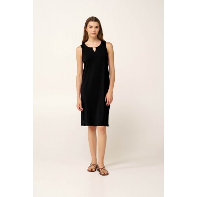 Αμάνικο Καλοκαιρινό Φόρεμα Viscose BLACK (24489-BLACK)