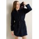 Γυναικεία Fleece Ρόμπα με Φερμουάρ BLUE (25609-BLUE)