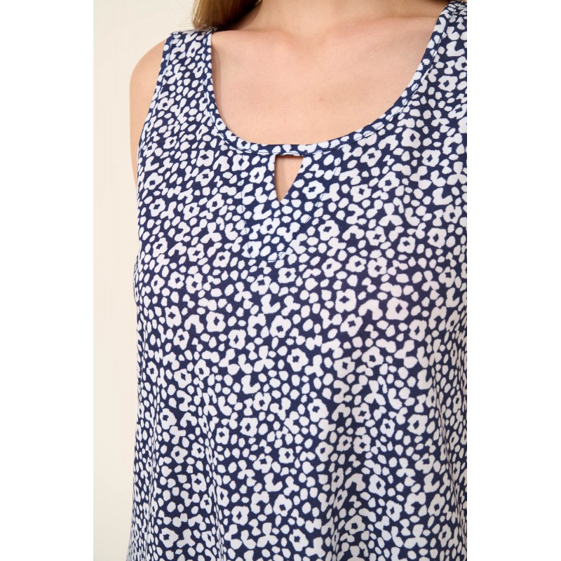 Αμάνικο Καλοκαιρινό Νυχτικό από Βαμβάκι BLUE PEONY (22225-BLUE PEONY) Αμάνικο Καλοκαιρινό Νυχτικό από Βαμβάκι BLUE PEONY (22225-BLUE PEONY)