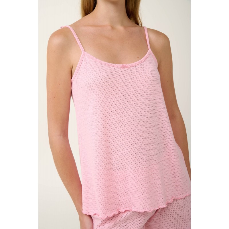 Μονόχρωμο Καλοκαιρινό Babydoll Jacquard PINK CANDY (22901-PINK CANDY) Μονόχρωμο Καλοκαιρινό Babydoll Jacquard PINK CANDY (22901-PINK CANDY)