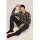 Ανδρική Βαμβακερή Κουμπωτή Πυτζάμα DARK GRAY (25681-DARK GRAY) Ανδρική Βαμβακερή Κουμπωτή Πυτζάμα DARK GRAY (25681-DARK GRAY)