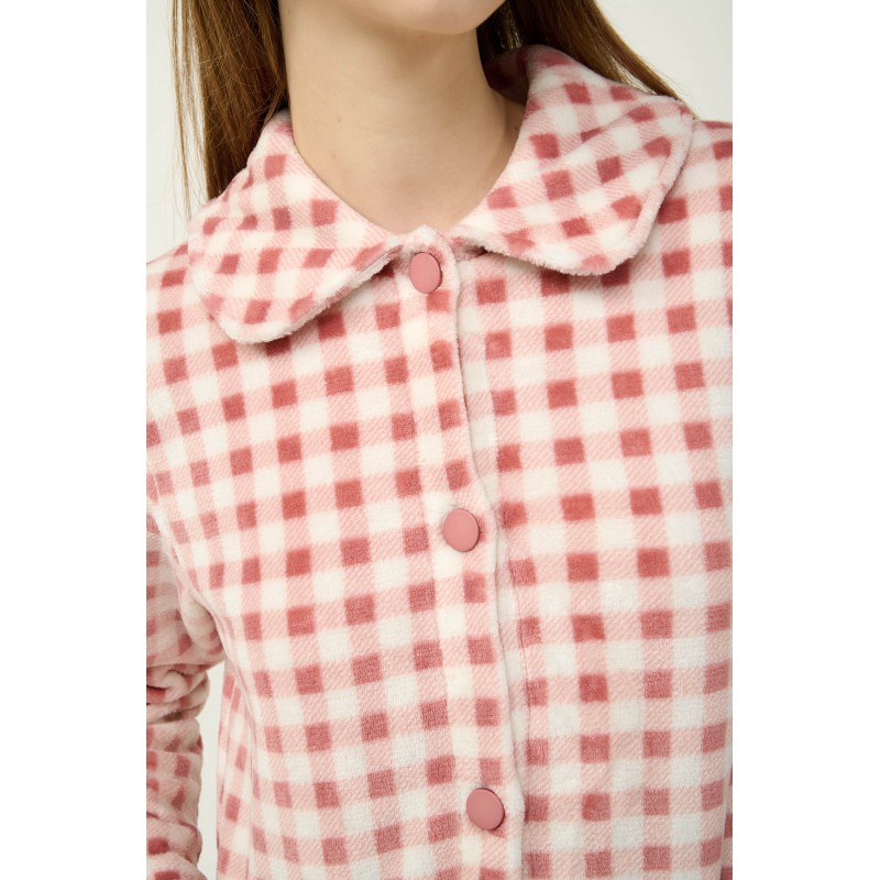 Γυναικεία Fleece Ρόμπα με Κουμπιά PINK TAN (23323-PINK TAN) Γυναικεία Fleece Ρόμπα με Κουμπιά PINK TAN (23323-PINK TAN)