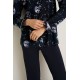 Γυναικεία Micromodal Πυτζάμα με Πατιλέτα BLUE (25111-BLUE)