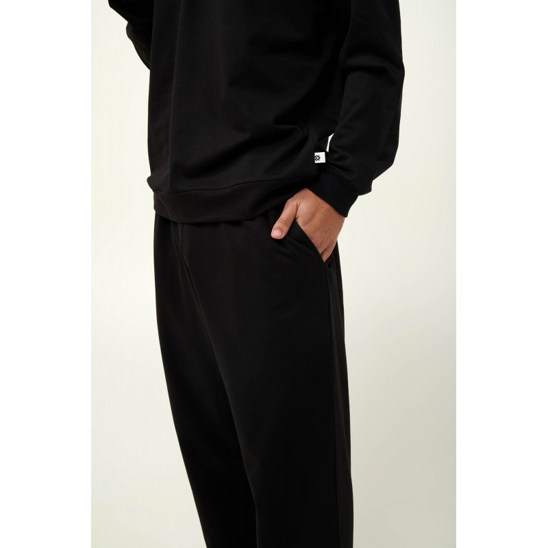 Ανδρική Μονόχρωμη Φούτερ Φόρμα BLACK (23711-BLACK) Ανδρική Μονόχρωμη Φούτερ Φόρμα BLACK (23711-BLACK)