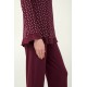 Γυναικεία Πουά Πυτζάμα Micromodal RED WINDSOR (23033-RED WINDSOR)