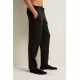 Ανδρικό Βαμβακερό Φούτερ Παντελόνι BLACK (25184-BLACK)