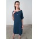 Φόρεμα με Κοντό Μανίκι BLUE MARINE (16924-BLUE MARINE)