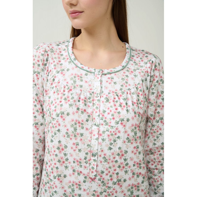 Γυναικείο Φούτερ Νυχτικό με Κουμπιά GREEN FROSTY (23253-GREEN FROSTY) Γυναικείο Φούτερ Νυχτικό με Κουμπιά GREEN FROSTY (23253-GREEN FROSTY)