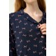 Γυναικεία Πυτζάμα Micromodal με Κουμπιά BLUE BLAZER (23052-BLUE BLAZER)