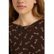 Micromodal Νυχτικό με Μακριά Μανίκια BROWN MUSE (25051-BROWN MUSE)