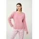 Γυναικεία Φούτερ Πυτζάμα με Μανσέτες ROSE ELEGANCE (23232-ROSE ELEGANCE) Γυναικεία Φούτερ Πυτζάμα με Μανσέτες ROSE ELEGANCE (23232-ROSE ELEGANCE)