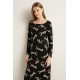 Νυχτικό Micromodal με Φαρδιά Λαιμόκοψη BLACK (25087-BLACK)