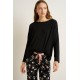 Γυναικεία Micromodal Πυτζάμα με Μανσέτες BLACK (25003-BLACK) Γυναικεία Micromodal Πυτζάμα με Μανσέτες BLACK (25003-BLACK)