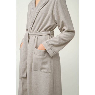 Γυναικεία Σταυρωτή Frottee Ρόμπα BEIGE MELANGE (23150-BEIGE MELANGE)